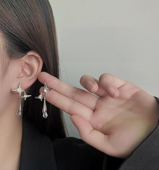 Celestine Cross Earrings