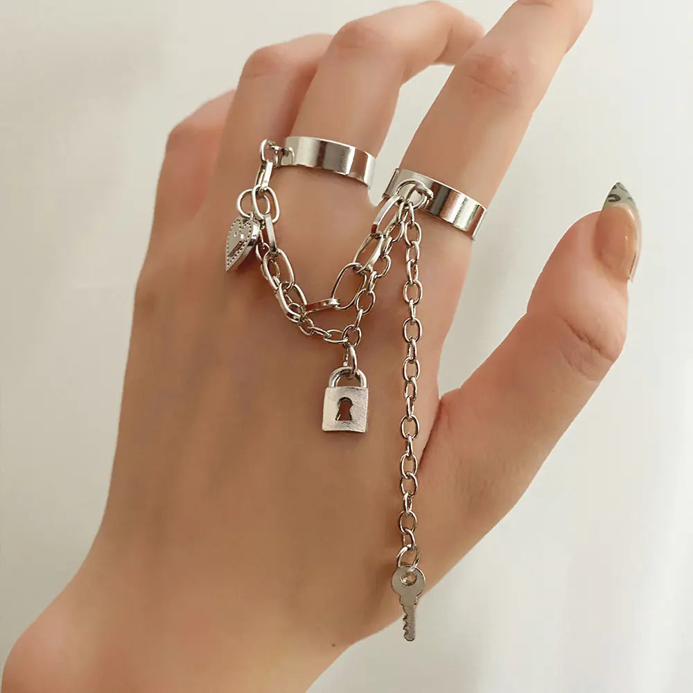 Heartlock Duo Rings