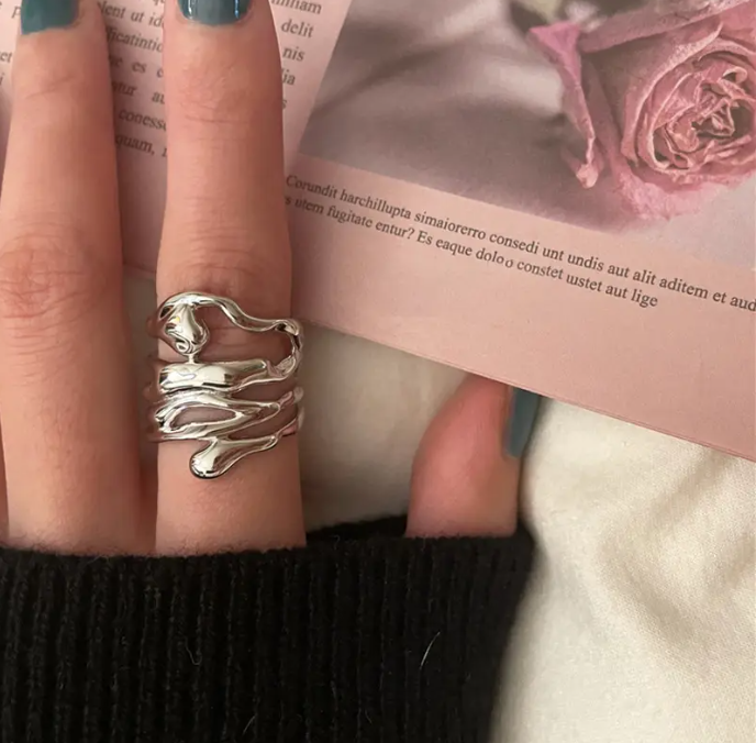 Molten Drape Ring