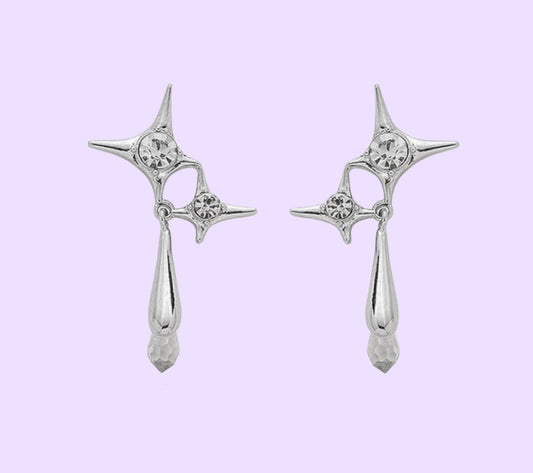 Celestine Cross Earrings