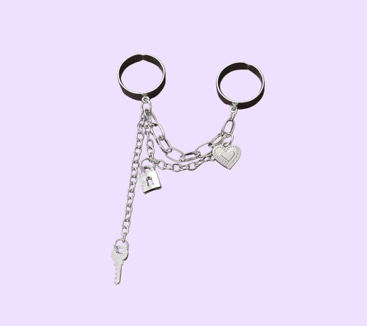 Heartlock Duo Rings