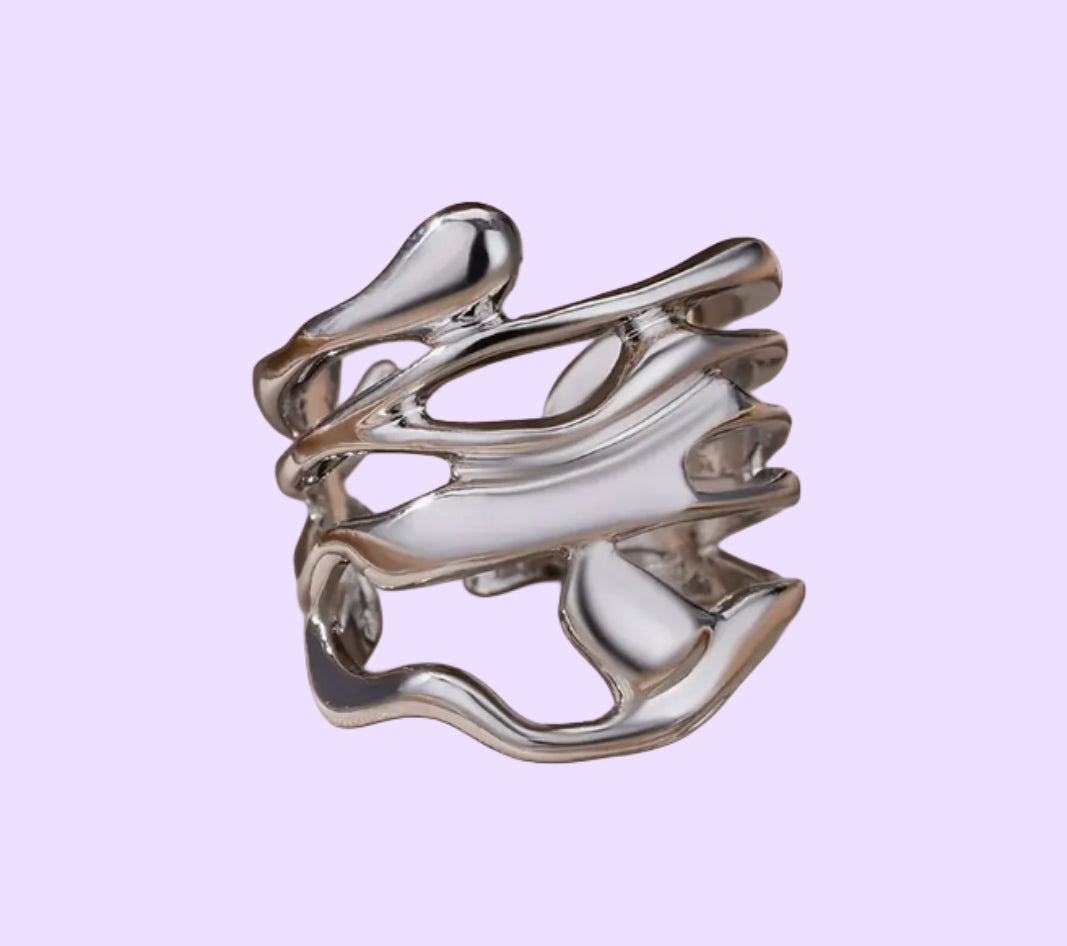 Molten Drape Ring