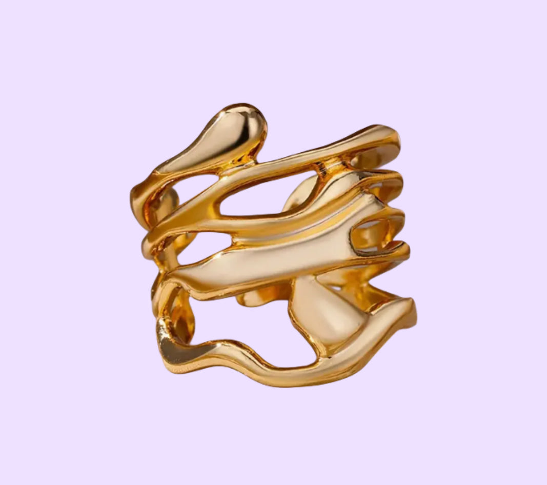 Molten Drape Ring